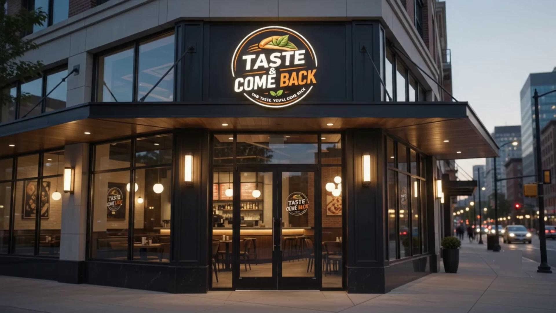 TASTE & COME BACK.